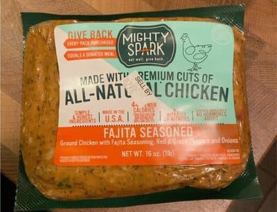 Mighty Spark Fajita Seasoned Ground Chicken