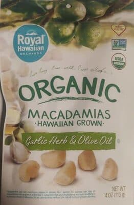 Macadamias Garlic Herb & Olive Oil
