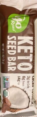 Cacao Coconut Organic Sprouted Keto Seed Bar