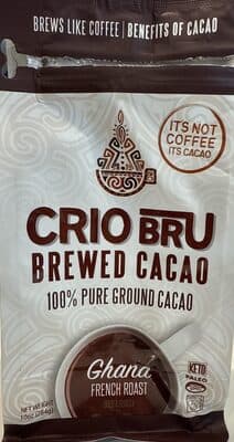 100% Pure Ground Cocoa Beans, Ghana French Roast