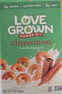 Cinnamon Power O's Toasted Rice & Bean Cereal