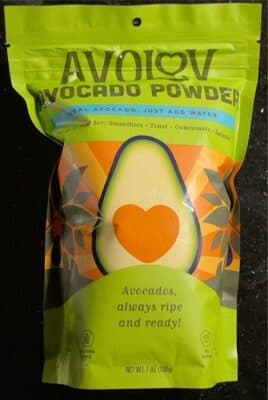 Avocado smoothie powder and keto friendly dietary supplement