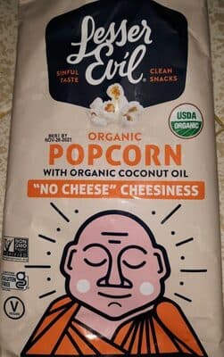 No Cheese Cheesiness Organic Popcorn