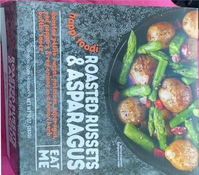 Roasted Petite Russet Potatoes, Asparagus, Red Peppers & Red Onions in a Lemon Herb Butter Sauce