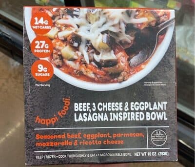 Beef, 3 Cheese & Eggplant Lasagna Inspired Bowl