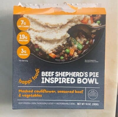Beef Shepherd's Pie Mashed Cauliflower, Seasoned Beef & Vegetables Inspired Bowl
