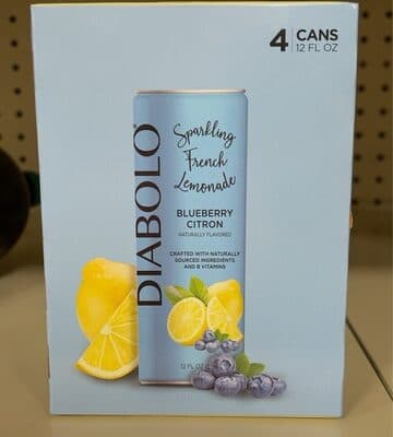 Blueberry Citron Flavored Sparkling French Lemonade