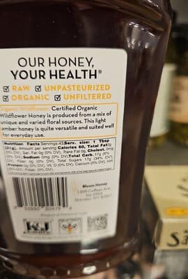 Organic Wildflower Pure Raw Honey