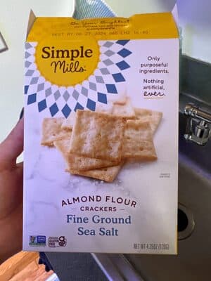 Fine Ground Sea Salt Almond Flour Crackers