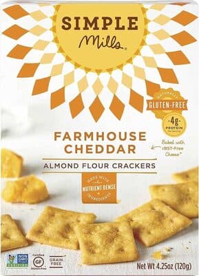 Farmhouse Cheddar Almond Flour Crackers