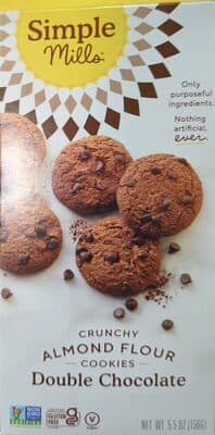 Double Chocolate Crunchy Almond Flour Cookies
