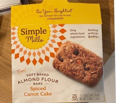 Spiced Carrot Cake Almond Flour Bars