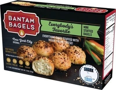 Everybody's Favorite Everything Bagel Stuffed with Veggie Cream Cheese! Mini Stuffed Bagels
