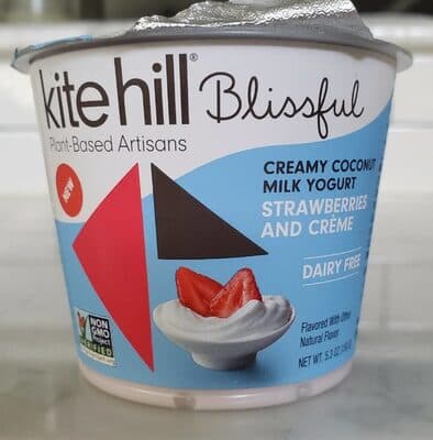 Strawberries and Creme Creamy Coconut Milk Yogurt