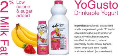 2% LOWFAT YOGURT, STRAWBERRY