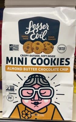 Almond Butter Chocolate Chip Mini Cookies