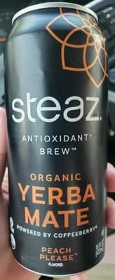 Peach Please Flavored Antioxidant Brew Organic Yerba Mate