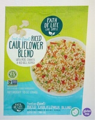 Riced Cauliflower Blend with Peas, Carrots & Red Bell Pepper