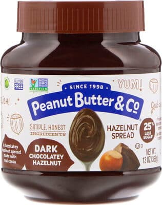 Peanut butter co hazelnut spread dark chocolatey hazelnut
