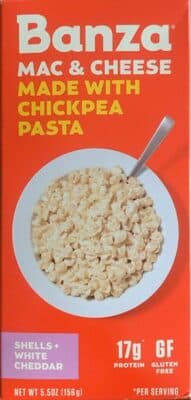 Shells + White Cheddar Mac & Cheese Chickpea Pasta