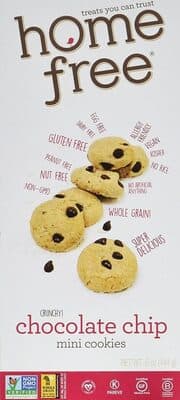 Homefree Mini Cookies, Chocolate Chip
