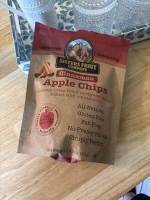 Sisters Fruit Company, Apple Chips, Cinnamon