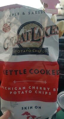 Great Lakes Potato Chip Kettle Cooked Michigan Cherry BBQ Potato Chips