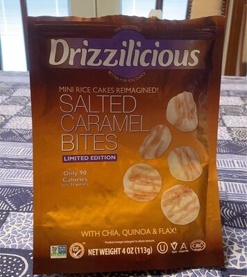 Salted Caramel Mini Rice Cakes Reimagined! With Chia, Quinoa & Flax! Bites
