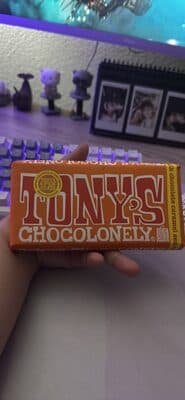 Tony's Chocolonely Belgian Caramel and Sea Salt Milk Chocolate