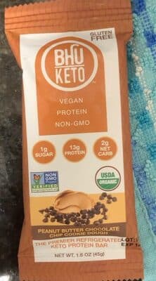 Peanut Butter Chocolate Chip Cookie Dough Keto Protein Bar