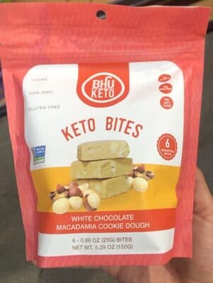 Keto Bites White Chocolate Macadamia Cookie Dough