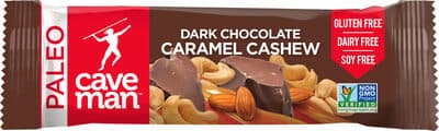 Dark Chocolate Caramel Cashew Paleo Nutrition Bar
