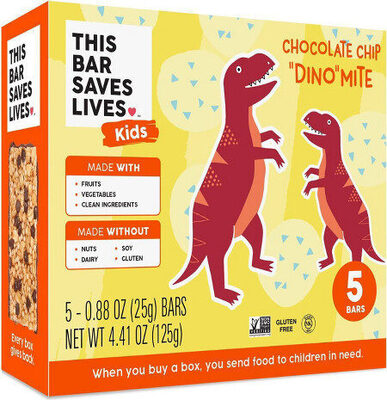 Kids Chocolate Chip Dino Mite Bars