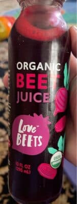 Organic beet juice