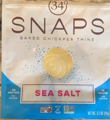 Sea Salt Baked Chickpea Thins Snaps