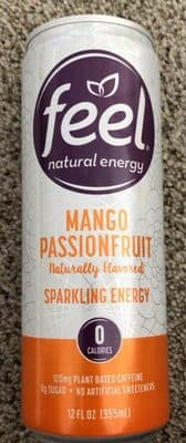 Mango Passionfruit Caffeinated Natural Energy Beverage