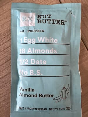 Rx Nut & Protein Spread, Vanilla, Almond Butter