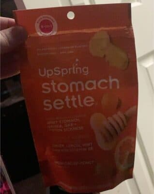 Upspring Lemon Ginger Honey Drops Stomach Settle