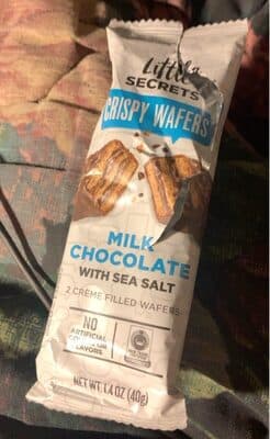 Milk Chocolate with Sea Salt Crispy Wafers