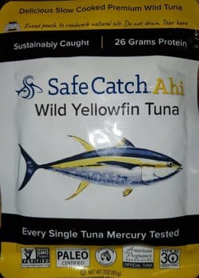Safe catch Ahi Wild Yellowfin Tuna