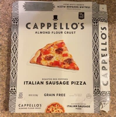 Roasted Red Peppers and Italian Sausage Grain Free Pizza