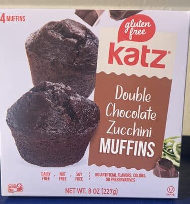 Double chocolate zucchini muffins