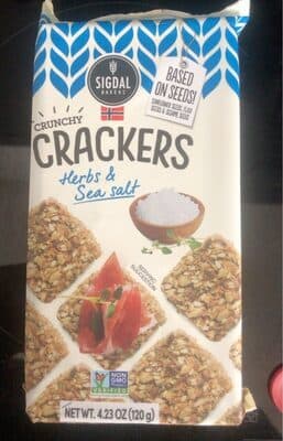 Herbs & Sea Salt Crunchy Crackers