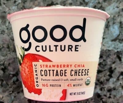 Organic Cottage Cheese with Strawberry Chia