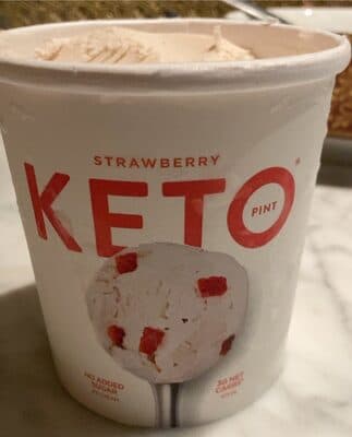 No Added Sugar Pint Strawberry Ice Cream