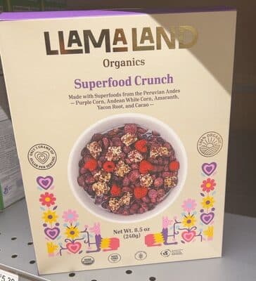 Llama land organics superfood crunch