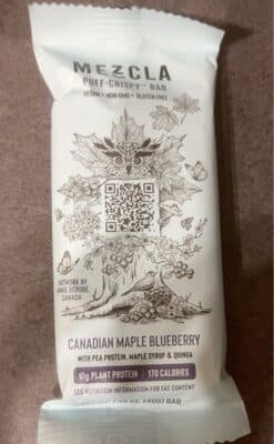 Canadian Maple Blueberry Puff Cripsy Bar