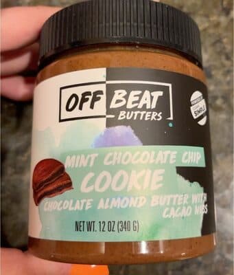 Mint chocolate chip cookie chocolate almond butter