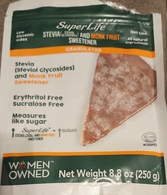 Stevia and Monk Fruit Sweetener
