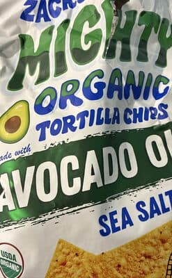 Mighty Organic Tortilla Chips Avocado Oil Sea Salt